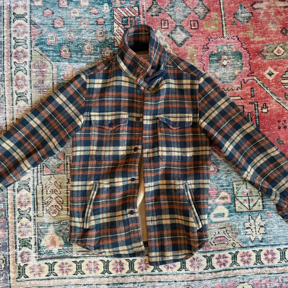 Jcrew Wallace & Barnes Plaid Wool Shirt-Jacket
